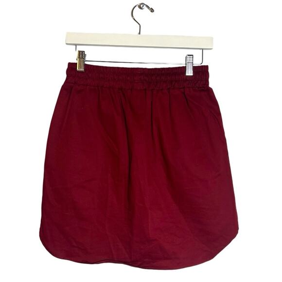 Never a wallflower track skirt maroon Sz m pull on. - Picture 3 of 7